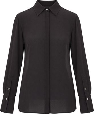 Liu Jo Black Lightweight Crepe De Chine Blouse