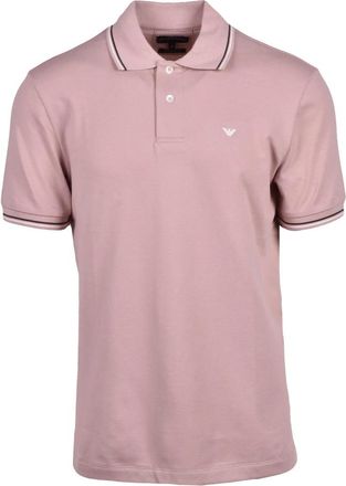 Emporio Armani Polo - Heren - Polos - Roze - M - Katoen - Tops