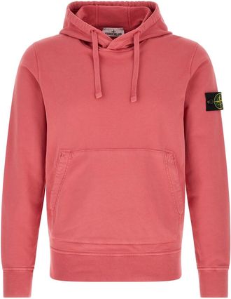 Stone Island Pink Solid Hoodie