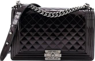 Chanel Boy Flap quilted shoulder bag - Black