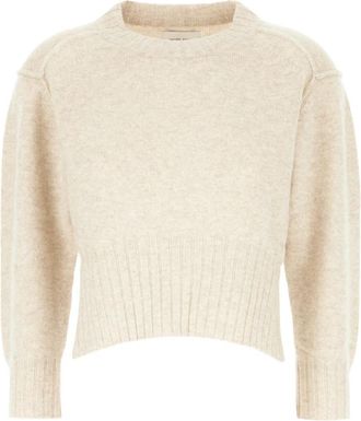 Loulou Studio Lian Sweater - Dames - Cashmere truien - Beige - L - Kasjmier - Truien & Vesten