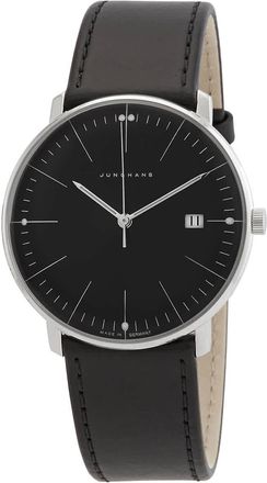 Junghans Max Bill Quartz Sunray Brush Dark Grey Dial Mens Watch 41/4465.02