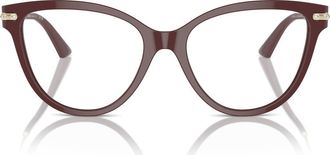Jimmy Choo London 52mm Cat Eye Optical Glasses in Red/demo Lens at Nordstrom