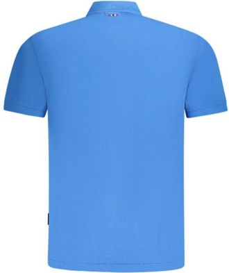 Napapijri Logo-Embroidered Cotton Polo - Blue