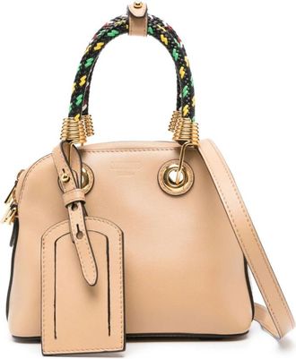 Moschino Beige Top Handvat Schoudertas - Dames - Handtassen - Beige - ONE Size - Tassen