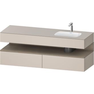 Duravit Qatego Lavabo Encastrado Con Base De Lavabo Consola, - Duravit