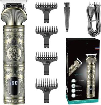 Trade Shop Trade Shop - Tagliacapelli Uomo Professionale Senza Filo Ricaricabile A Batteria 0 Mm Vgr 962