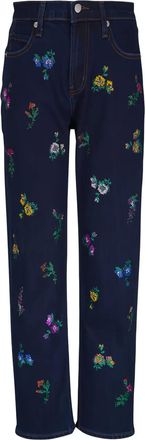 Libertine - Libertine Pantaloni con ricamo a fiori - Blu