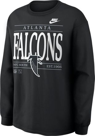 Nike Atlanta Falcons Rewind Max90 Nike Mens NFL Long-Sleeve T-Shirt in Black | 04T900A87V-SD5