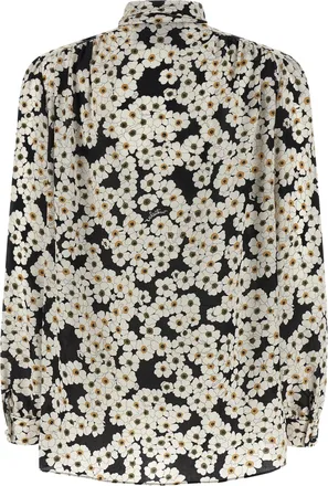 Valentino Garavani Womens Bicolor Silk Blouse