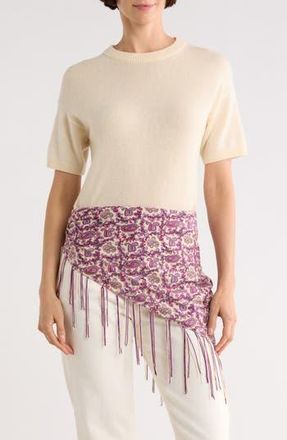 La Fiorentina Paisley Print Square Scarf in Pink at Nordstrom Rack