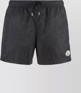 Moncler lightweight nylon beach shorts
