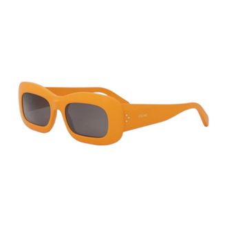 Celine CL40294I42A Rectangle Full Rim Sunglasses - Orange