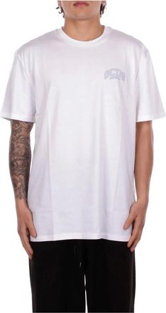 GCDS Gcds, Tops, Heren, Wit, XL, Katoen, T-shirt Logo Frontale