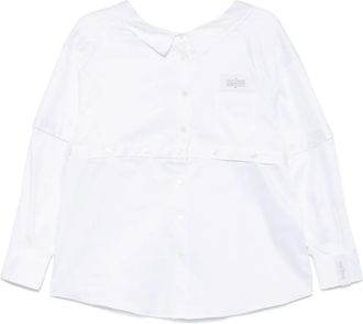 Rokh Camicia Multi-Button Broken - Bianco