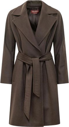 Max Mara Jassen, Dames, Bruin, M, Wol, Dravenna Jas