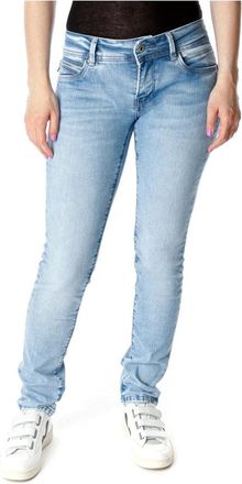 Pepe Jeans London New Brooke Slim Jeans - Dames - Skinny Jeans - Blauw - W34 L34 - Katoen - Jeans