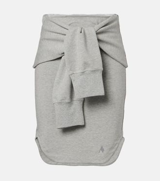 The Attico Cotton-blend midi skirt