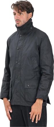 Barbour Jassen, Heren, Blauw, S, Katoen, Blauwe Ashby Jas Waterdicht Mannen Herfst Winter