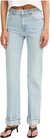 Vicolo Jodie Straight Jeans - Dames - Regular Fit Jeans - Blauw - L - Katoen - Jeans
