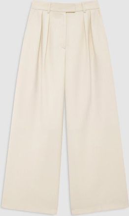 Anine Bing Lou Trouser in Ecru at Nordstrom, Size 42