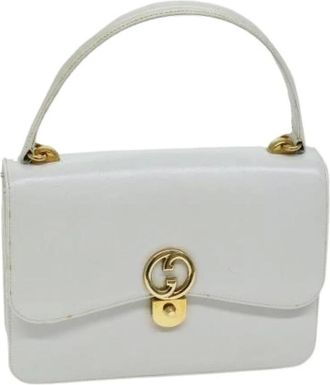 Gucci Pre-owned Handbags, female, White, Size: ONE SIZE Pre-owned Leather handbags