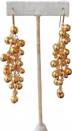Isabel Marant Womens Tiva Long Earrings In Dore