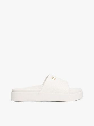 Tommy Hilfiger Chanclas de plataforma con monogramas TH