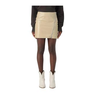 Isabel Marant Leather Mini Skirt Side Zipper