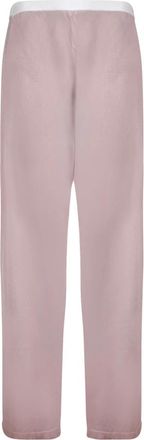 Maison Margiela Semi-sheer Wide-leg Broeken - Dames - Straight fit broeken - Roze - S - Broeken