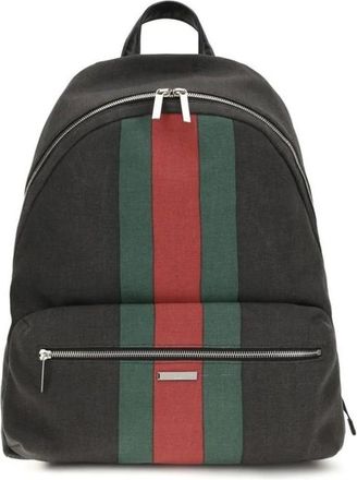 Gucci Positano Rugzak - Heren - Tassen - Zwart - Maat: ONE Size Katoen