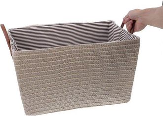 OEM Cesta De Servir Con Asas Grand Bac Osier Imitaci&oacute;n Rotin Para Juguetes Y Aperitivos Organizador Multiusos Para El Hogar Y La Oficina