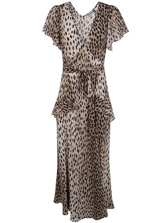 Rixo Evie Dress Antelope Spot Black