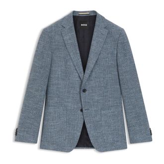 HUGO BOSS Hombre, Chaquetas, Azul, Talla: L