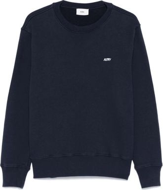 Autry Blauwe Sweater Herenkleding - Heren - Sweatshirts - Blauw - M - Katoen - Hoodies & sweatvesten