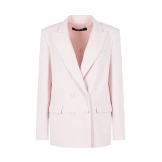 Federica Tosi Blazers, female, Pink, Size: XS Double-breasted Cady Blazer