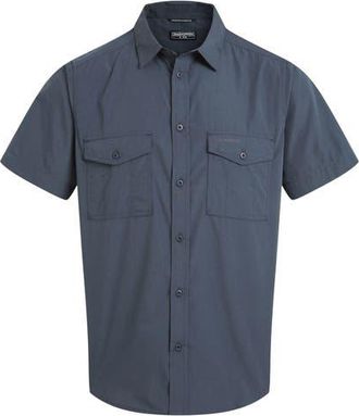 Craghoppers Kiwi Ii Short-sleeved Shirt in Ombre Blue at Nordstrom, Size Xxx-Large