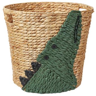 Beliani Beliani - Cesta De Mimbre De Fibra De Jacinto De Agua Con Estampado De Cocodrilo Natural Loxton