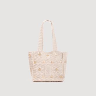 Sandro Crochet bag with tassels