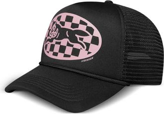 Icecream Cappello da baseball Checker Running Dog Trucker - Nero