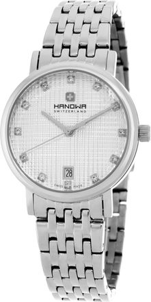 Hanowa Rivera Quartz Crystal Silver Dial Ladies Watch HAWLH2200502