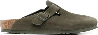 Birkenstock Suede Leather Thyme Sandalen - Heren - Slip ons - Groen - 40 EU - Schoenen