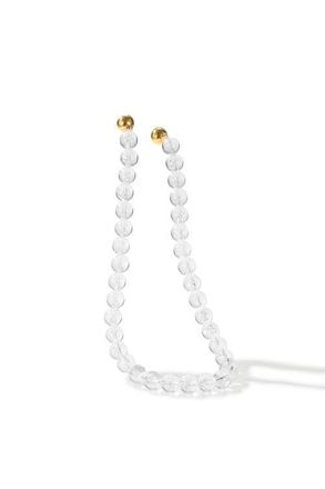 Classicharms Frostnova Azeztulite Clear Phantom Crystal Sphere Necklace-12mm in Gold at Nordstrom