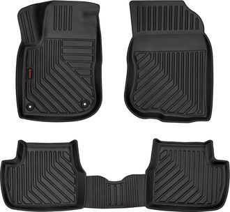 OEM Alfombrillas De Goma 3d Para Peugeot 2008 I (crossover, 2013-2019) - Borde De 5 Cm