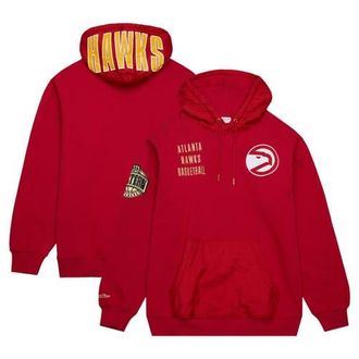 Mitchell & Ness Mens Mitchell & Ness Red Atlanta Hawks Team OG 2.0 Vintage Logo Fleece Pullover Hoodie at Nordstrom, Size X-Large