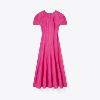 Tory Burch Womens Balloon Sleeve Linen Dress, size 12