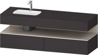 Duravit Qatego Lavabo Encastrado Con Base De Lavabo Consola, - Duravit