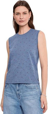 Toad&Co Boundless Jersey Tank Top Womens Clothing Pacific Blue Print : XL, Cotton/Polyester