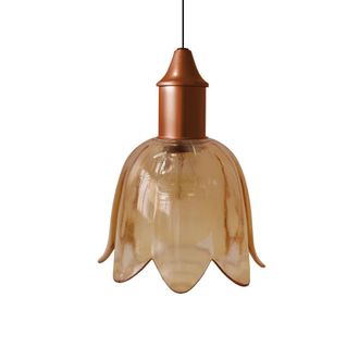 Tosel Suspensi&oacute;n vidrio orangeD15,5 cm