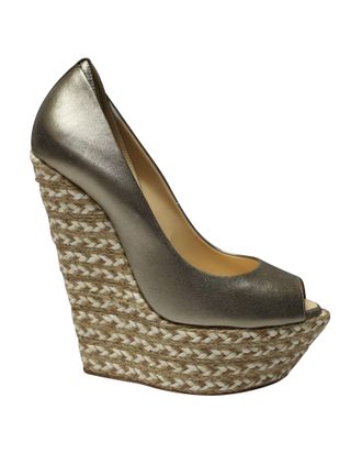 Giuseppe Zanotti Giuseppe Zanotti Cumber 105 Wedge in Gouden Leer